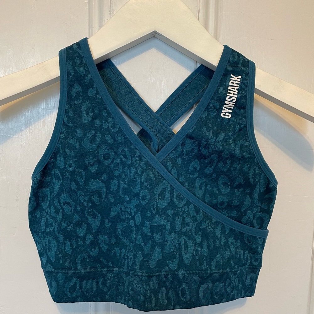 Gymshark Animal Seamless Sports Bra - Teal 💙🦋